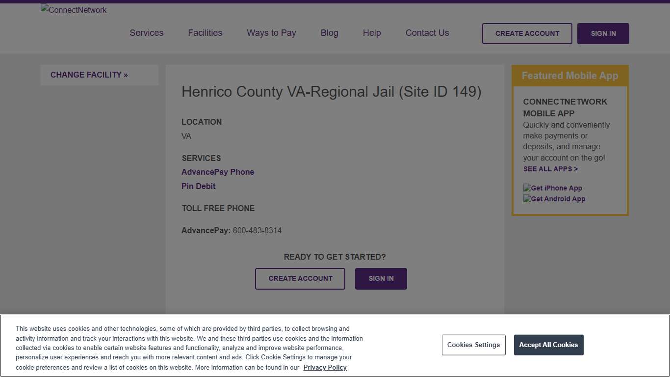 Henrico County VA-Regional Jail ConnectNetwork